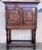 19th Catalan Spanish cabinet on stand in carved walnut with two doors in the cabinet. Details Dimensions Height: 60.79 in...