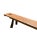 Contemporary Sculptural Teak Wood Long Bench Stunning Wood Textures, Modern Organic For Sale - Image 3 of 8