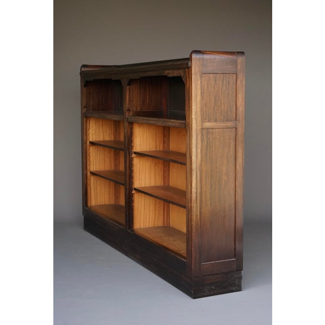 Modern Art Deco Amsterdam School Bookcase from C.H.Eckhart, 1920s For Sale - Image 3 of 14