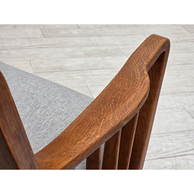Vintage Scandinavian Two-Seater Sofa in Oak, 1950s For Sale - Image 16 of 18
