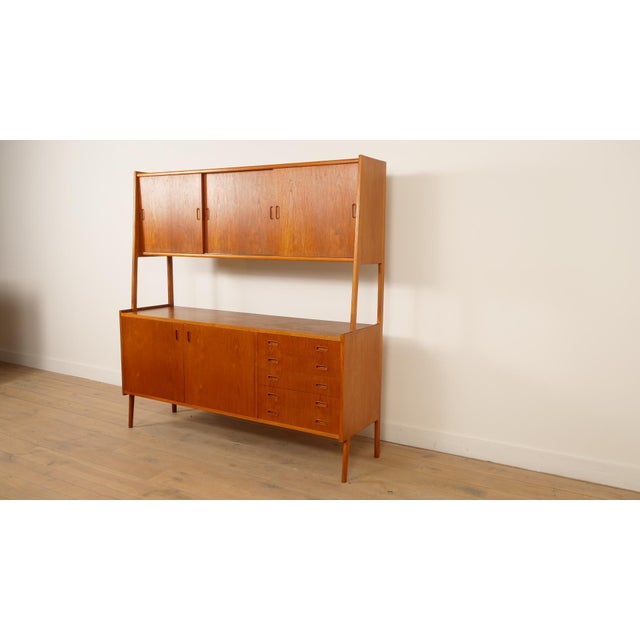 Vintage Wall Unit in Teak For Sale - Image 3 of 18
