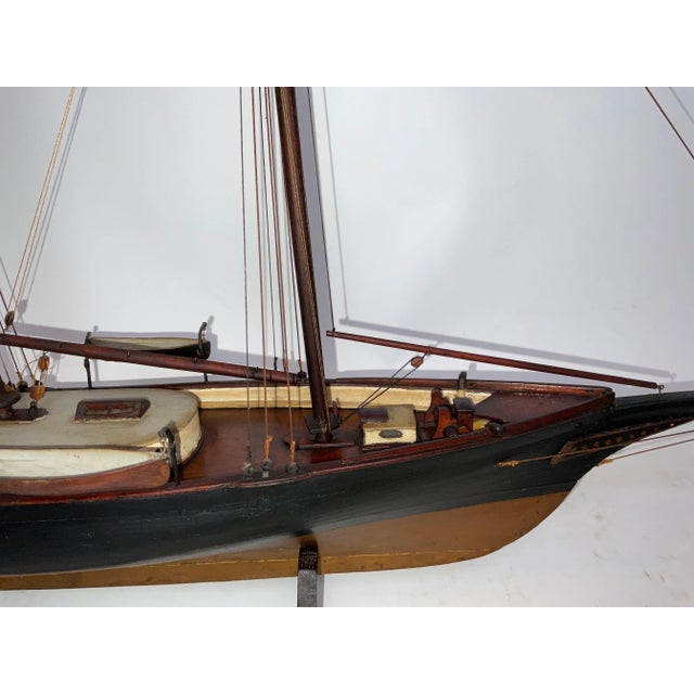 Brown Model of the Schooner Yacht Vim For Sale - Image 8 of 12