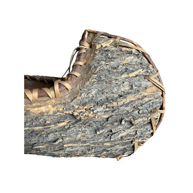 Vintage Bark Canoe Model For Sale - Image 11 of 11