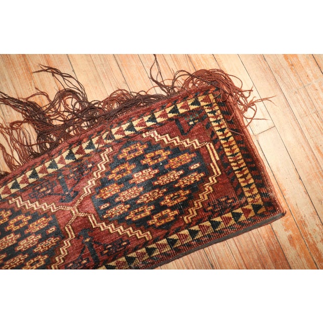 a late 19th century Tekke small rug 15'' x 39''