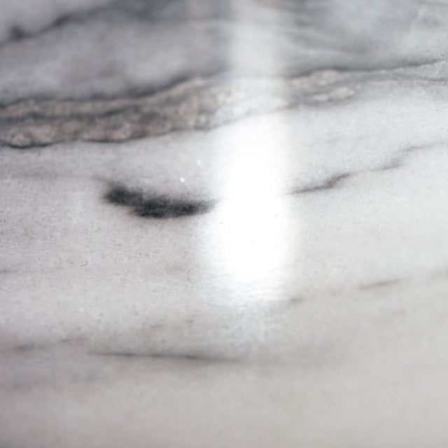 Mid-Century Marble Dining Table with Conical Base in the style of Angelo Mangiarotti For Sale - Image 11 of 18