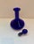 Vintage Thomas Webb Cobalt Bristol Blue Glass Ship's Decanter With Stopper - Signed For Sale In Houston - Image 6 of 8
