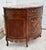French Vintage Carved & Inlaid Marble Top French Style Serpentine Commode For Sale - Image 3 of 13