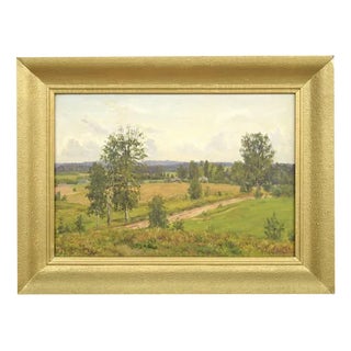 European Artist, Landscape, Early 20th Century, Oil on Board, Framed For Sale