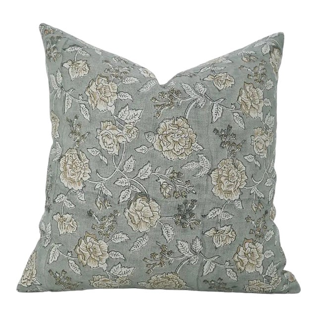 Fabdivine Eco-Friendly Block Printed Cover 12x20 Inch Pure Linen- Rameshwaram For Sale