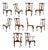 Niagara Furniture Philadelphia Chippendale Chairs, Set of 10 For Sale