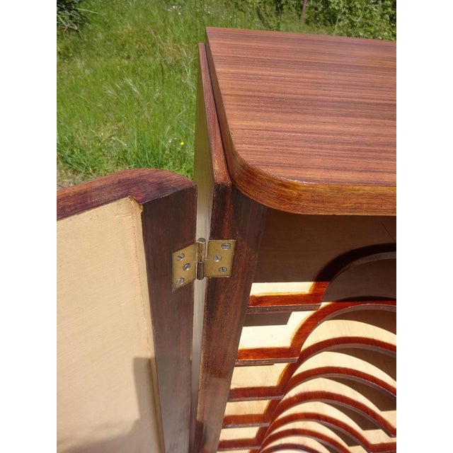 Brown Art Deco Filing Cabinet, 1940s For Sale - Image 8 of 18