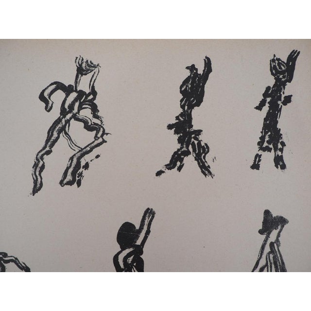 Henri Michaux, Lettrisme 10 Figures, Lithograph For Sale - Image 5 of 6