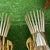 Abstract 1970s Gold Metal Small Tubed Starburst Style Wall Sconces - a Pair For Sale - Image 3 of 6