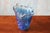 Mid-Century Modern Anactacia Glass Double Ribbon Art Vase Handmade in Greece 10" For Sale - Image 3 of 9