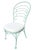 1950s Restored Teal "Ribcage" Patio/Outdoor Lounge Chair W/ Brass, Set of Two For Sale In Los Angeles - Image 6 of 7