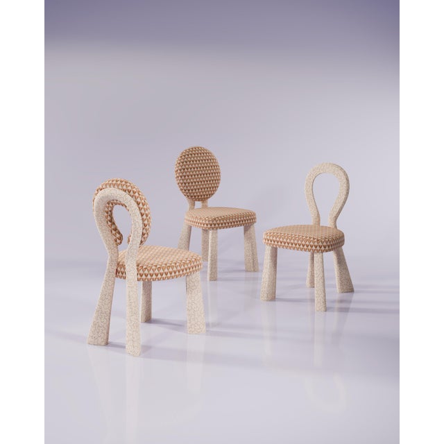 Mary Dining Chairs with Upholstered Legs by Ottiu, Set of 4 For Sale - Image 9 of 12