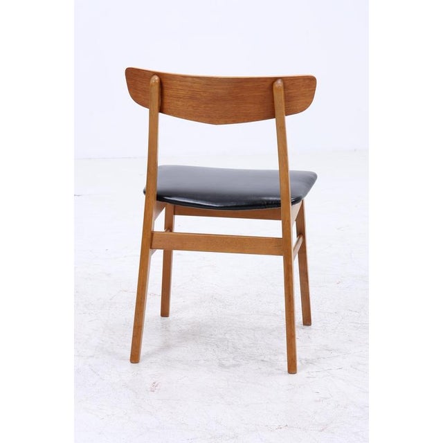Mid-Century Danish Teak and Leather Chairs from Farstrup Møbler, Set of 4 For Sale - Image 10 of 14
