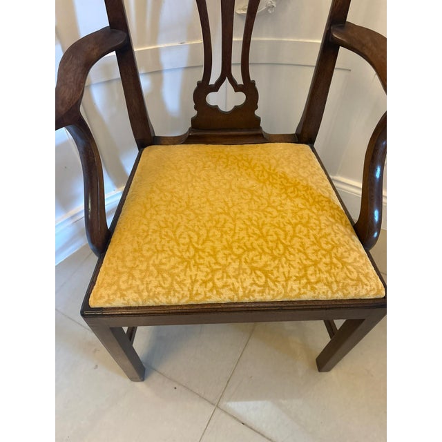 Antique English Victorian Mahogany Carver Dining Chairs, 1880s, Set of 8 For Sale - Image 11 of 18