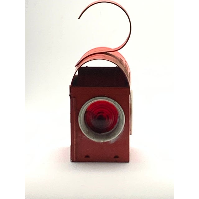 1940s Red Kenyon Ken Lite Lantern For Sale - Image 4 of 11