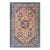 1890s Classic Medallion Antique Peking Chinese Wool Coral Hand Knotted Small Rug For Sale