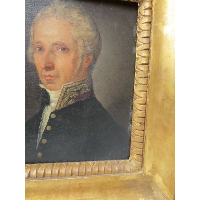Wood 18th Century Gentlemans Formal Portrait For Sale - Image 7 of 9