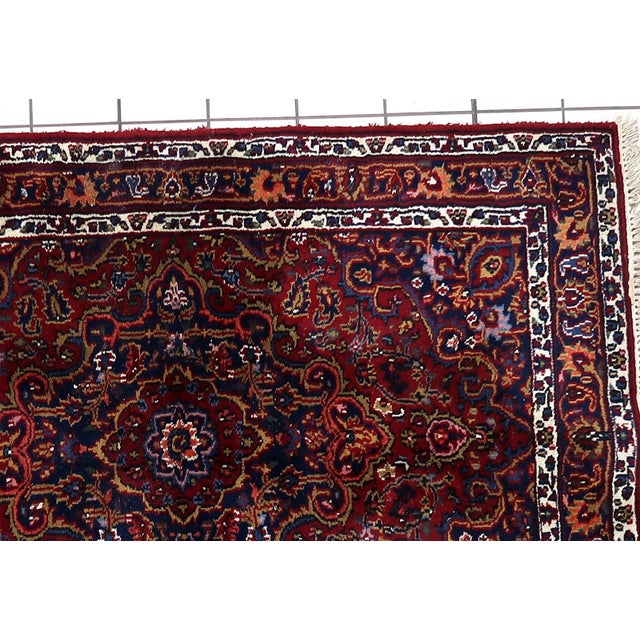 1970s 1970s, Handmade Vintage Persian Hamadan Rug 4.8' X 6.6' For Sale - Image 5 of 7