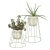 Contemporary Small Sea Green Cibele Plant Stands by OK Design, Set of 3 For Sale - Image 3 of 7