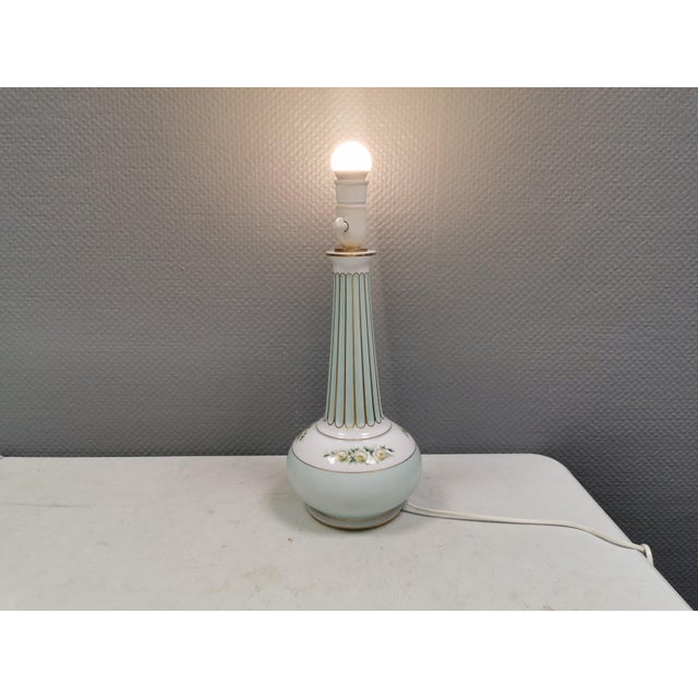 Very rare Unika table lamp from Bing & Grøndahl Denmark (1915-1947) In a delicate pastel green colour. You will not find...
