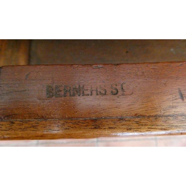 19th Century Large Antique Faded Mahogany Desk from Howard & Sons, 1860 For Sale - Image 5 of 17