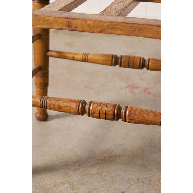 Brown 19th Century Victorian Oak Luggage Rack For Sale - Image 8 of 8