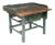Rustic 19th Century Swedish Scandinavian Industrial Painted Pine Workbench Table For Sale