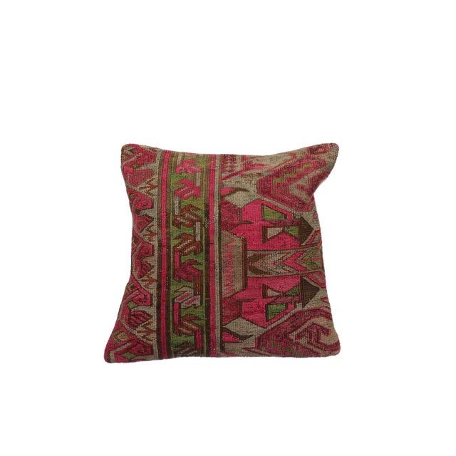 Decorative Kilim Pillow Cover For Sale - Image 4 of 4