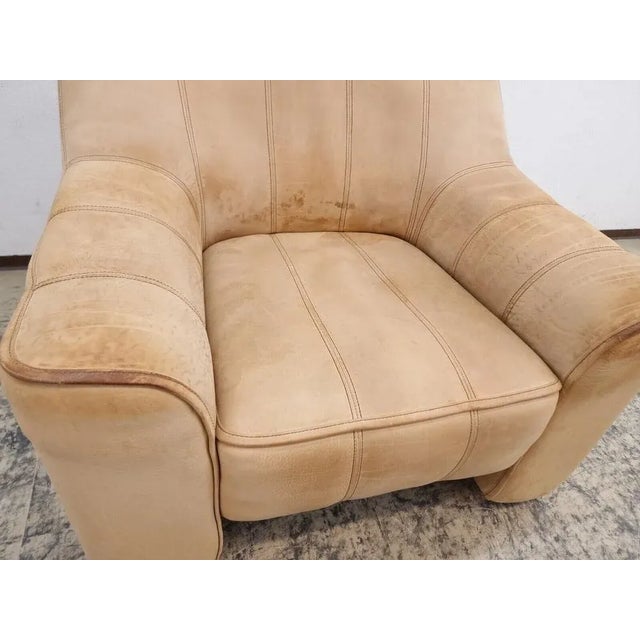 Leather Ds 44 Armchair in Brown from De Sede For Sale - Image 5 of 11