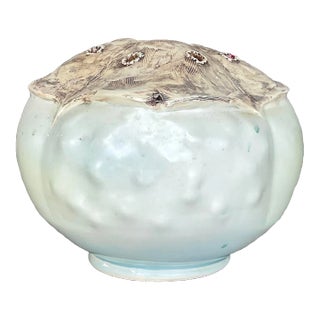 Vintage Boho Signed Studio Pottery Vase For Sale