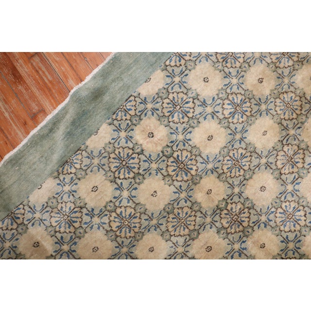 Mid 20th Century Zabihi Collection Mid 20th Century Turkish Deco Rug For Sale - Image 5 of 18