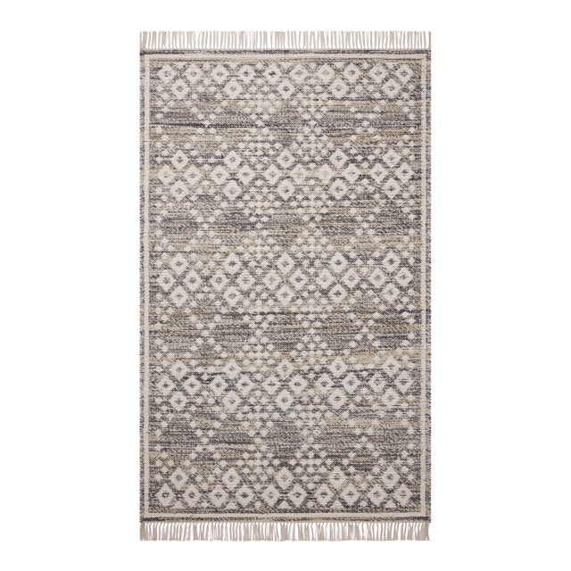 Angela Rose x Loloi Rivers Denim / Ivory 5'-0" x 7'-6" Area Rug For Sale