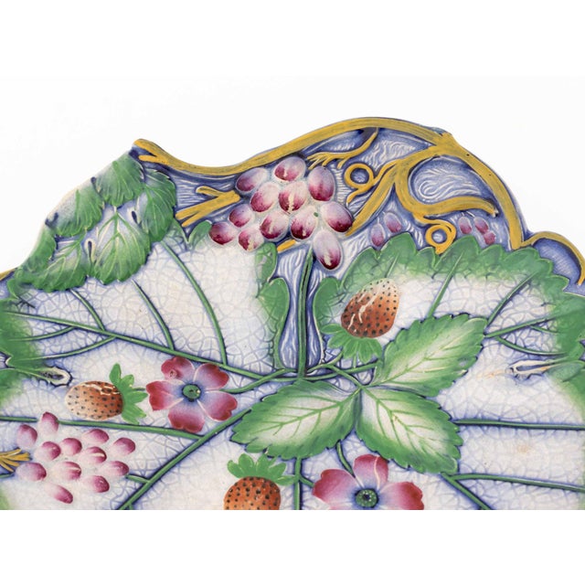 English Strawberry and Grape Motif Tableware, 3 For Sale - Image 11 of 13
