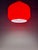 Red 1950s Tapio Wirkkala Teak Hanging Lamp With Vistosi Modern Red Glass Shade For Sale - Image 8 of 12