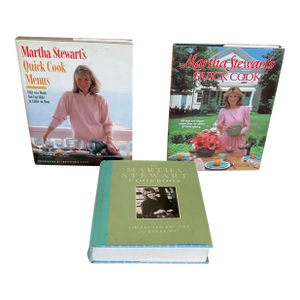 A Three Set Collection of Martha Stewart Cookbooks First Editions (2) - Set of Three (3)
