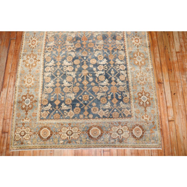 Persian Early 20th Century Accent Persian Malayer Rug - 4'3" x 5'11" For Sale - Image 3 of 9