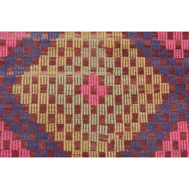 Vintage Turkish Kilim Rug - 71" X 119" For Sale - Image 4 of 13