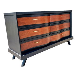 Mid-Century Modern Bassett "Serpentine" Dresser For Sale