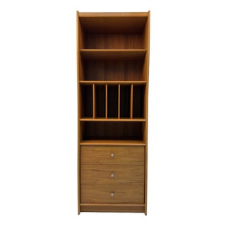 Mid-Century Modern Danish Teak Bookcase With Drawers For Sale