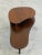 Brown Vintage Oak Two-Tier Side Table For Sale - Image 8 of 9
