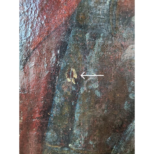 Antique 18th Century Religious Cuzco Oil Painting the Adoration of the Magi For Sale - Image 14 of 18