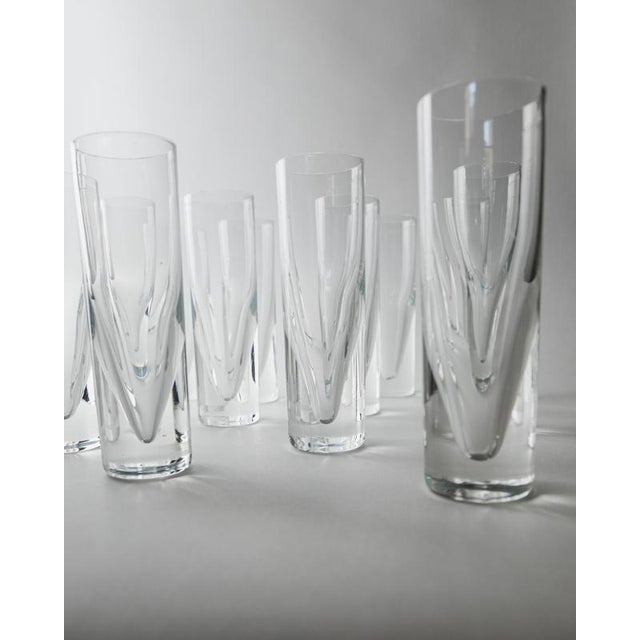 Vintage Drinking Glass by Carlo Moretti, 1960s, Set of 12 For Sale - Image 5 of 12