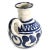 Italian Eden Ceramic Blue Gray Carafe/Pitcher For Sale In San Francisco - Image 6 of 9