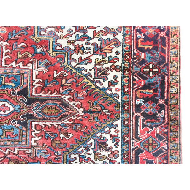 1930s Early 20th Century Persian Heriz Rug For Sale - Image 5 of 15