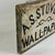Antique Large Hand Painted Wood Trade Sign for Wallpaper Merchant For Sale - Image 9 of 11
