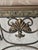 Vintage Bronze Scrollwork Vanity Bench With Cream Jacquard Upholstery For Sale - Image 15 of 18